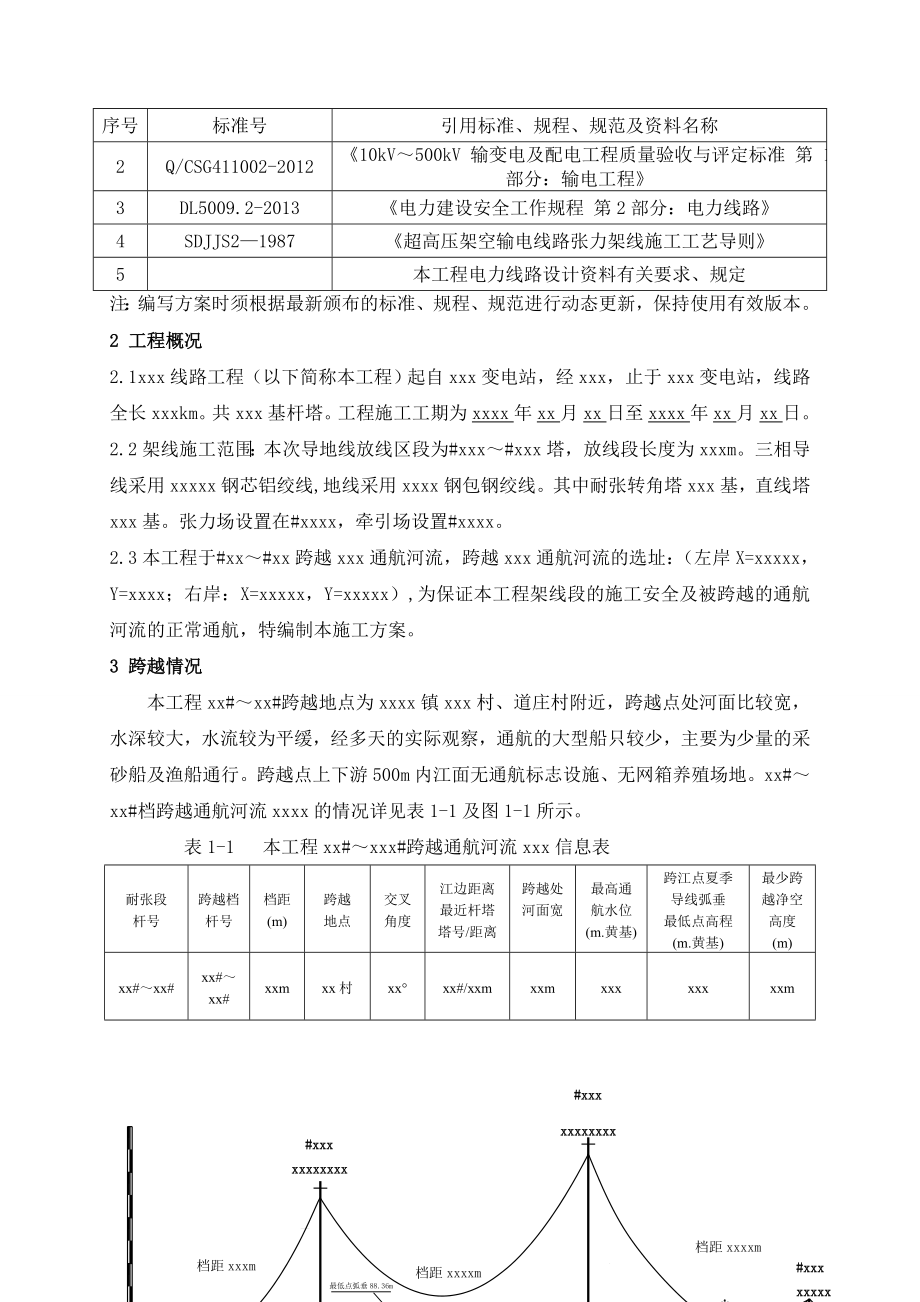 07XXX工程跨越XXX通航河流施工方案.doc