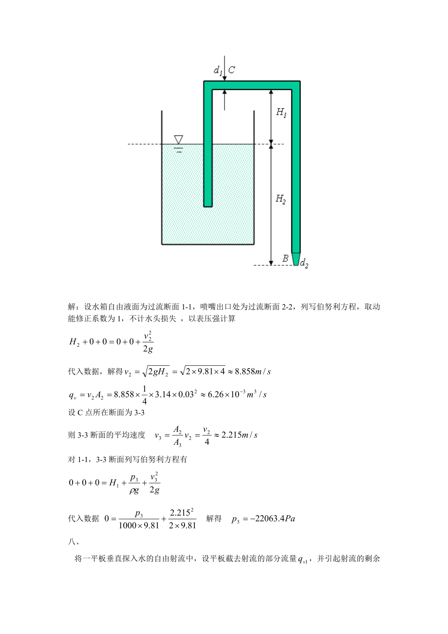 流体力学典型习题.doc