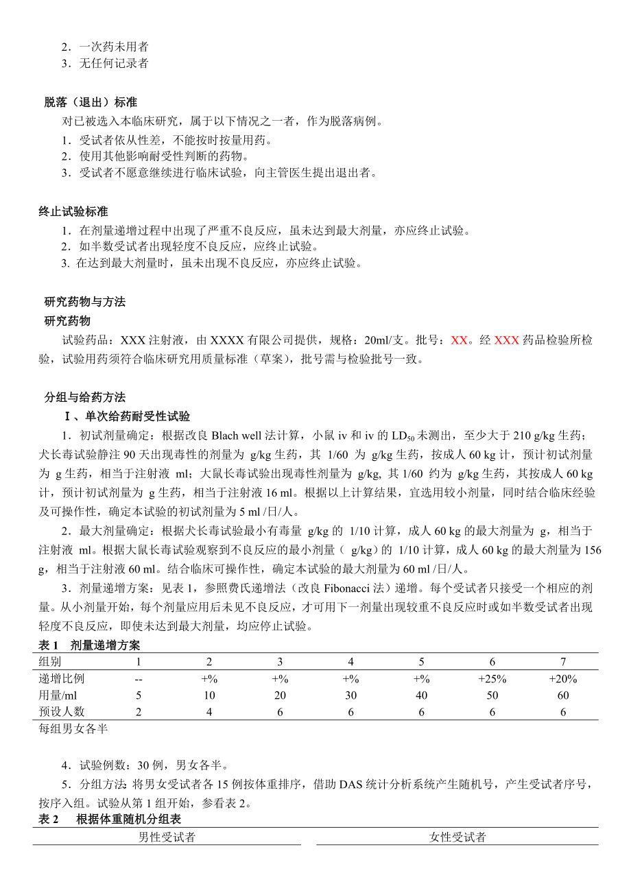 I期临床试验总结报告样本.doc