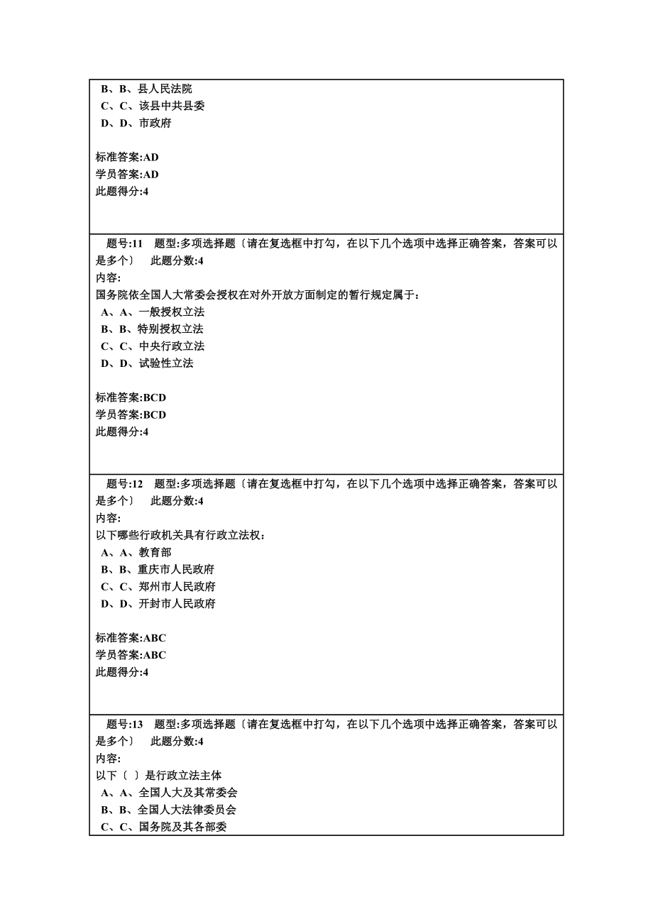 行政法与行政诉讼法学春第一套作业.doc