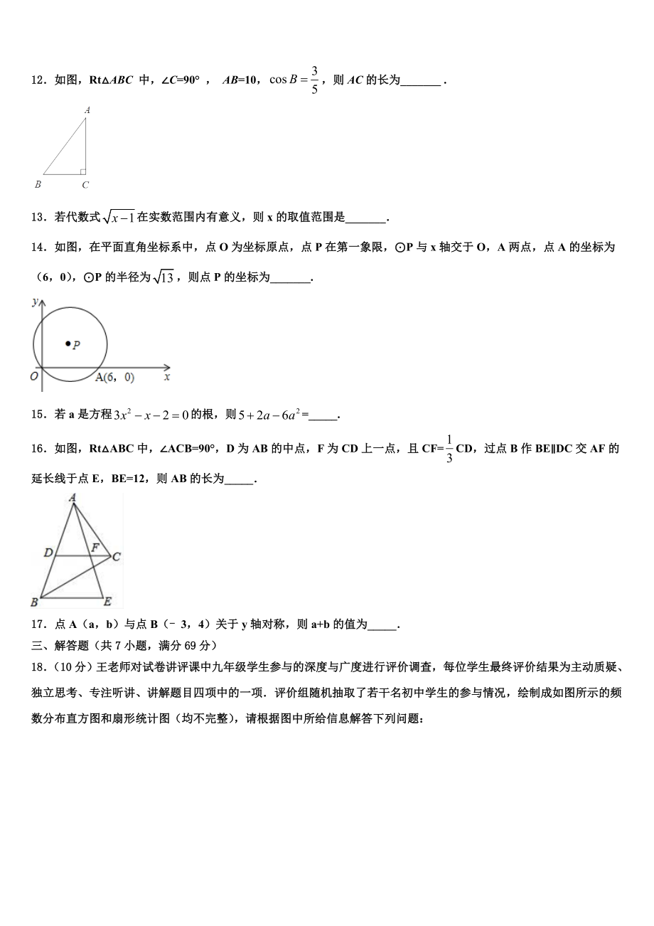 20222023江苏省无锡市锡中中考数学对点突破模拟试卷含解析.doc