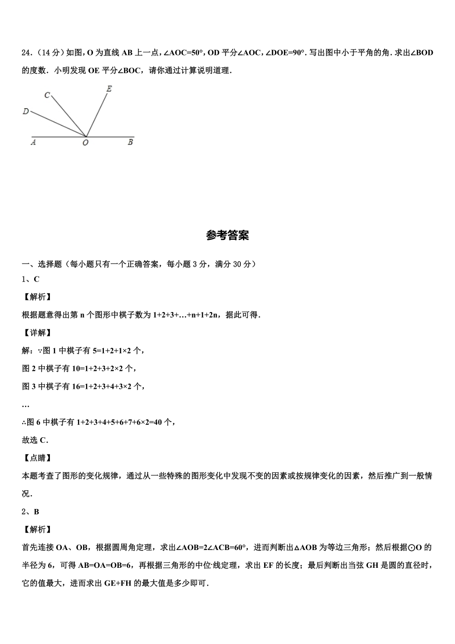 20222023江苏省无锡市锡中中考数学对点突破模拟试卷含解析.doc