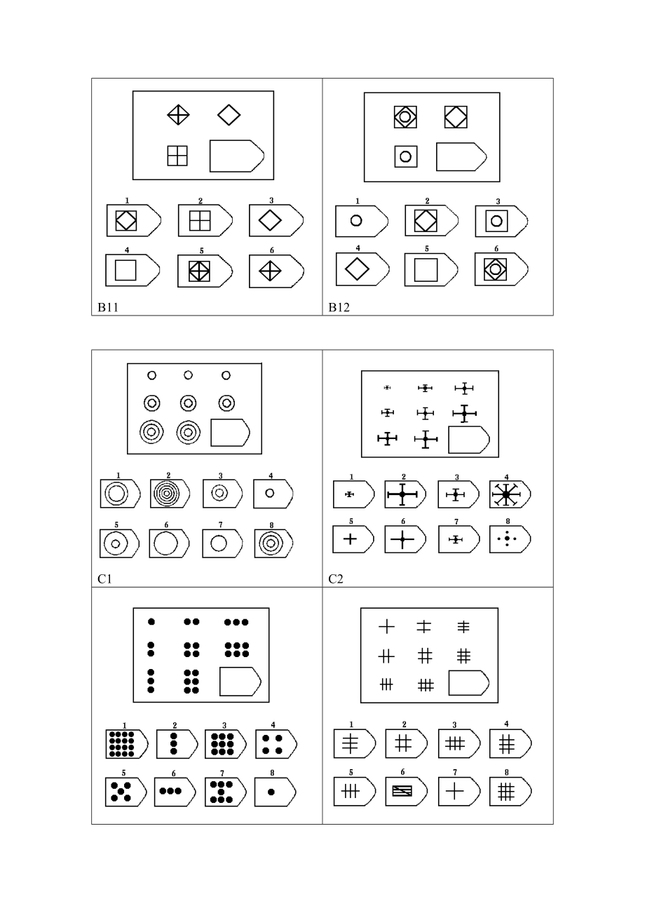 瑞文智力测验及答案Word版.doc