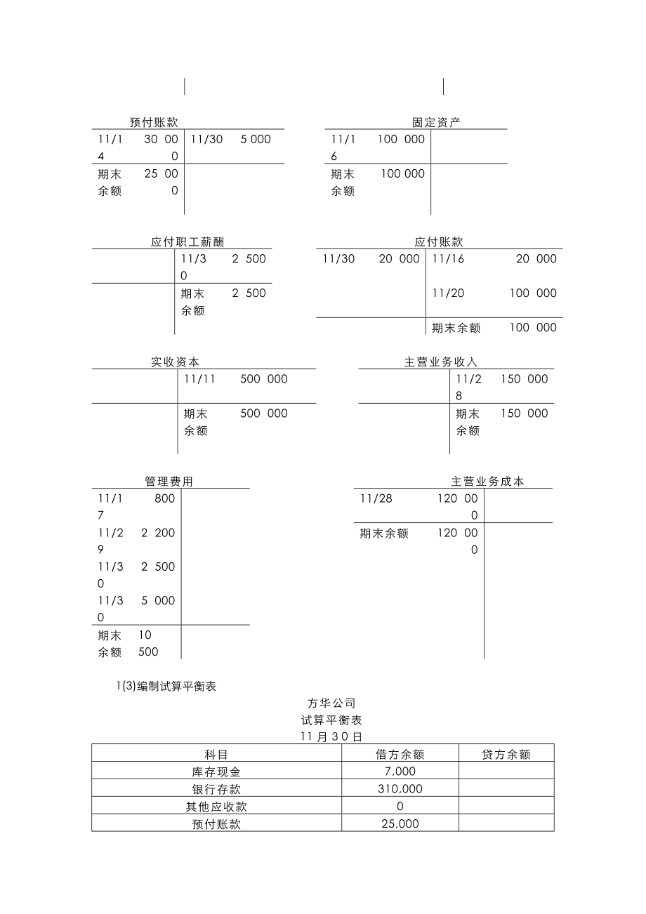 会计学非专业用习题答案2.doc