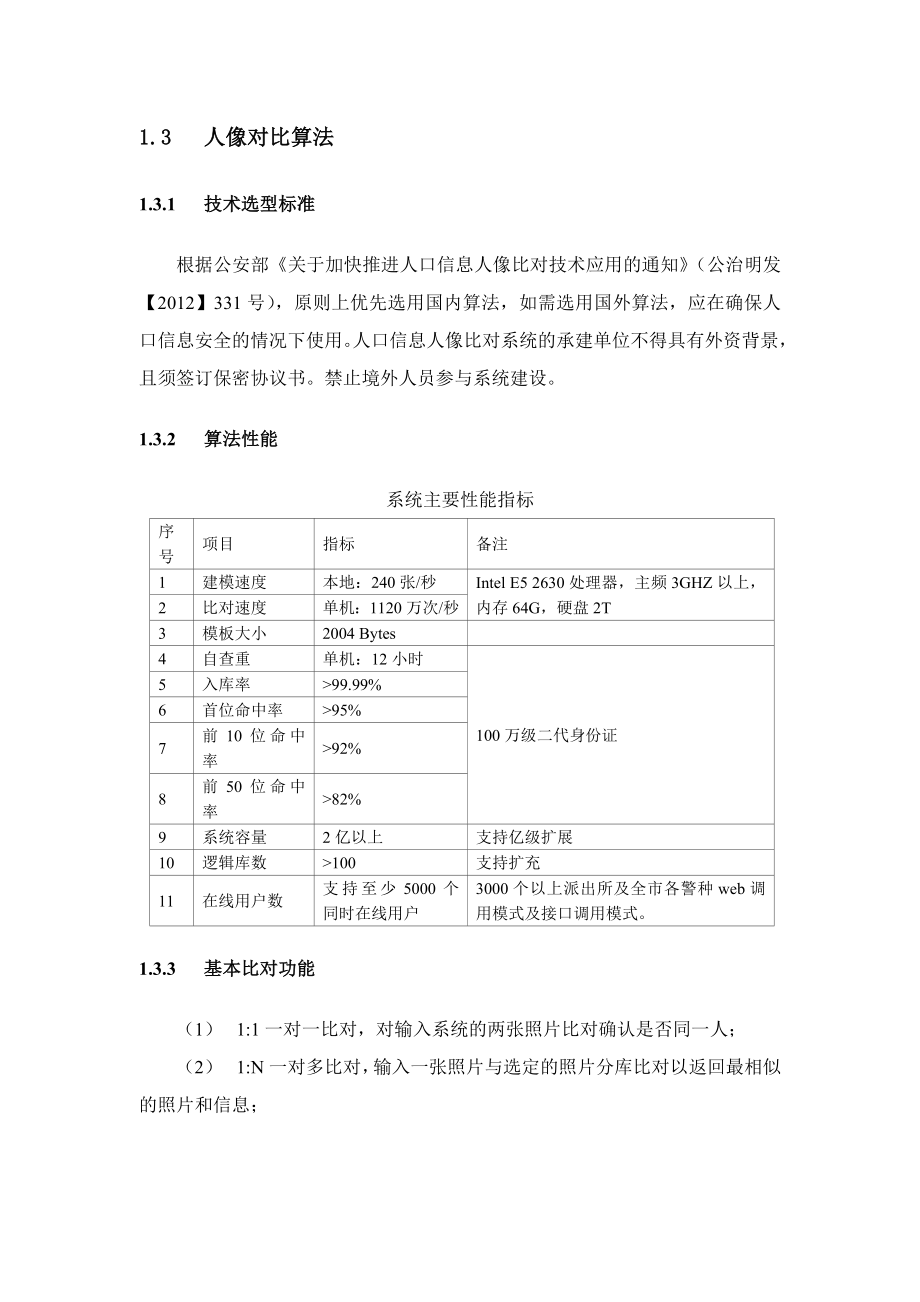 人脸识别系统技术交底计划方案资料.doc