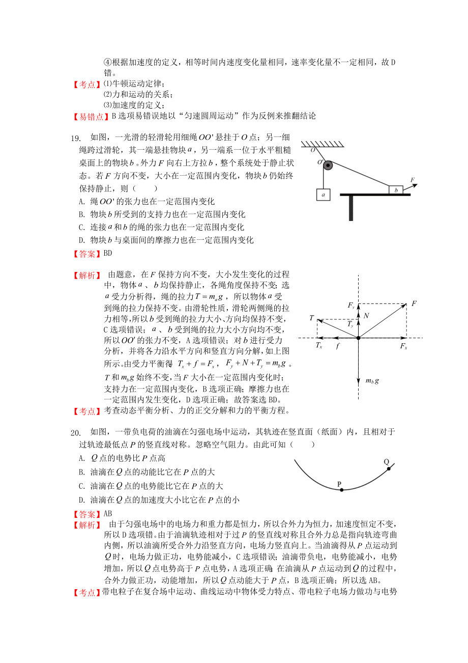 全国卷1物理.doc