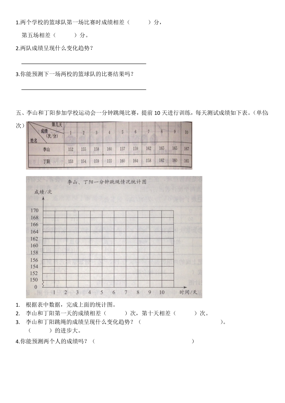 五年级下数学第七单元练习题.doc