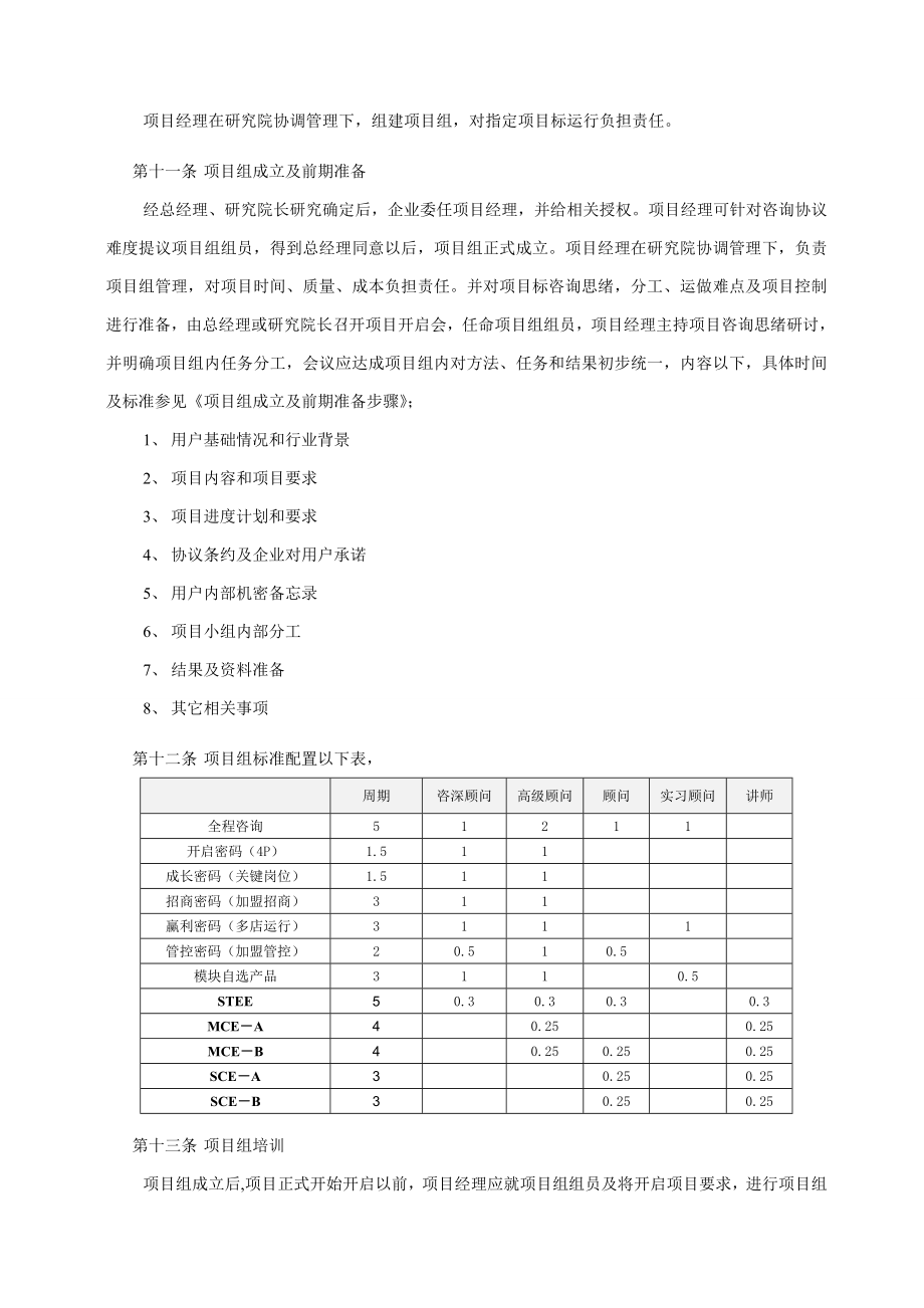 咨询综合项目管理新规制度.doc