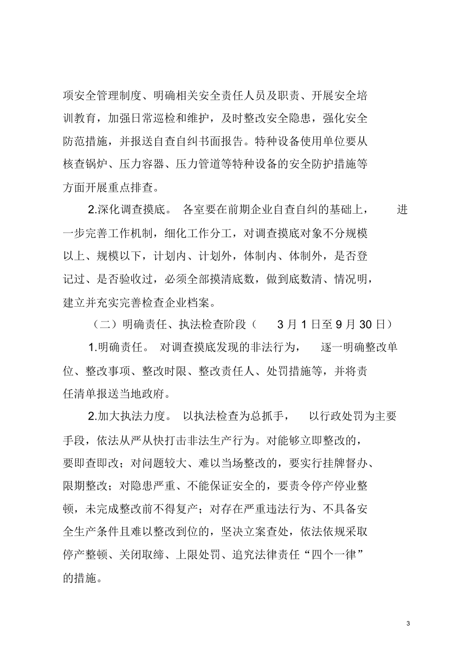 安全生产打非治违专项行动实施方案.doc