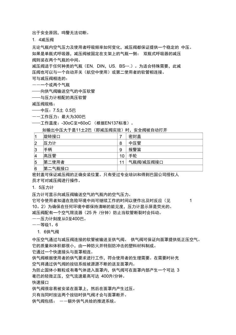 空气呼吸器操作规程.doc