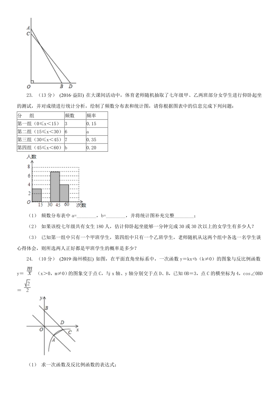 克拉玛依市版中考数学试卷D卷(2).doc