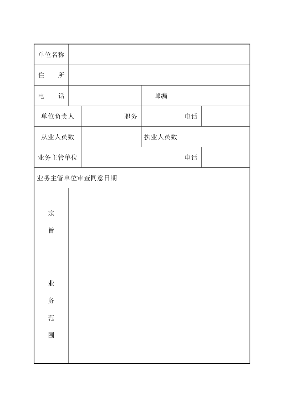 民办非企业单位(个体)登记申请表.doc