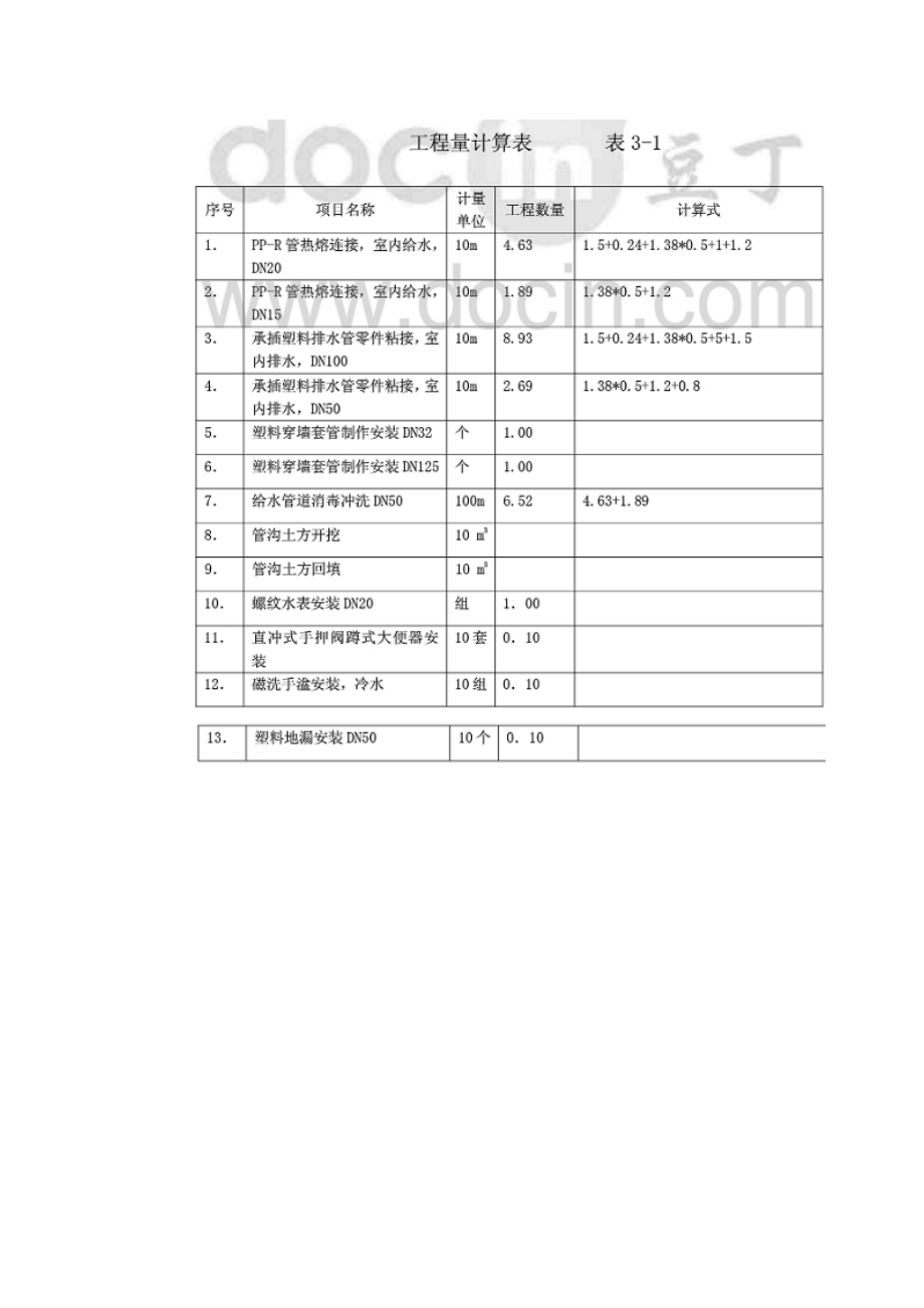 安装工程计量与计价_例题.doc