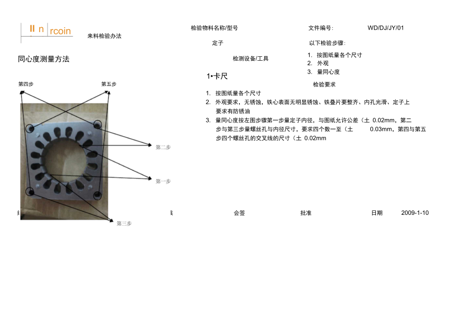 电机来料检验办法.doc