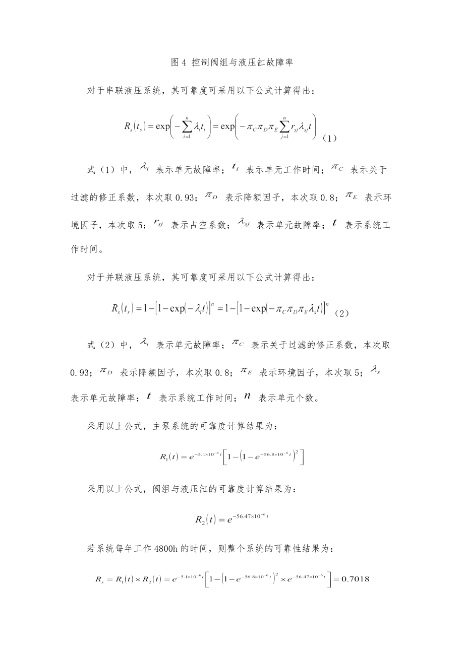 垃圾焚烧炉排液压控制系统的可靠性预测初探.doc