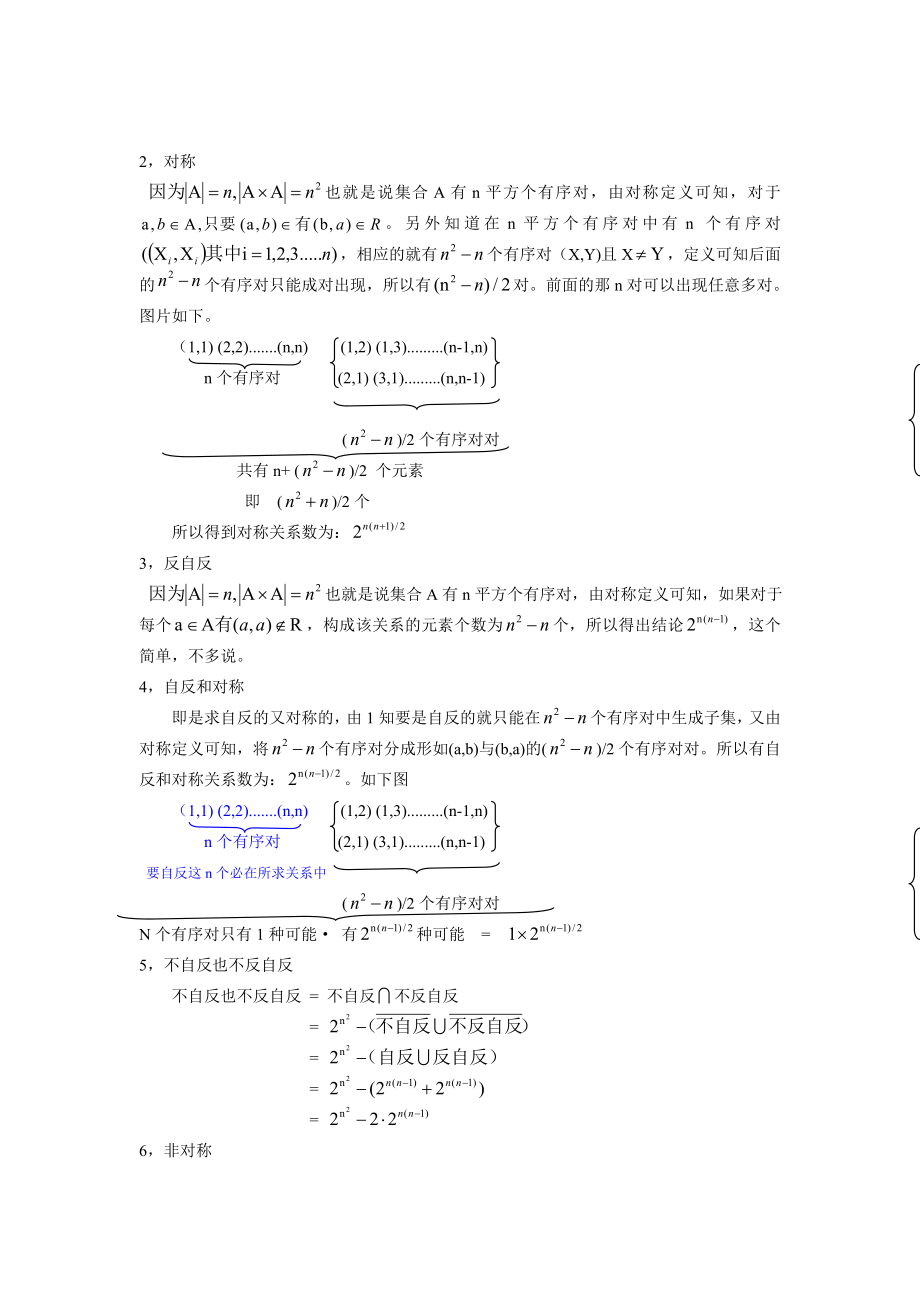 离散数学N元集合关系个数计算.doc