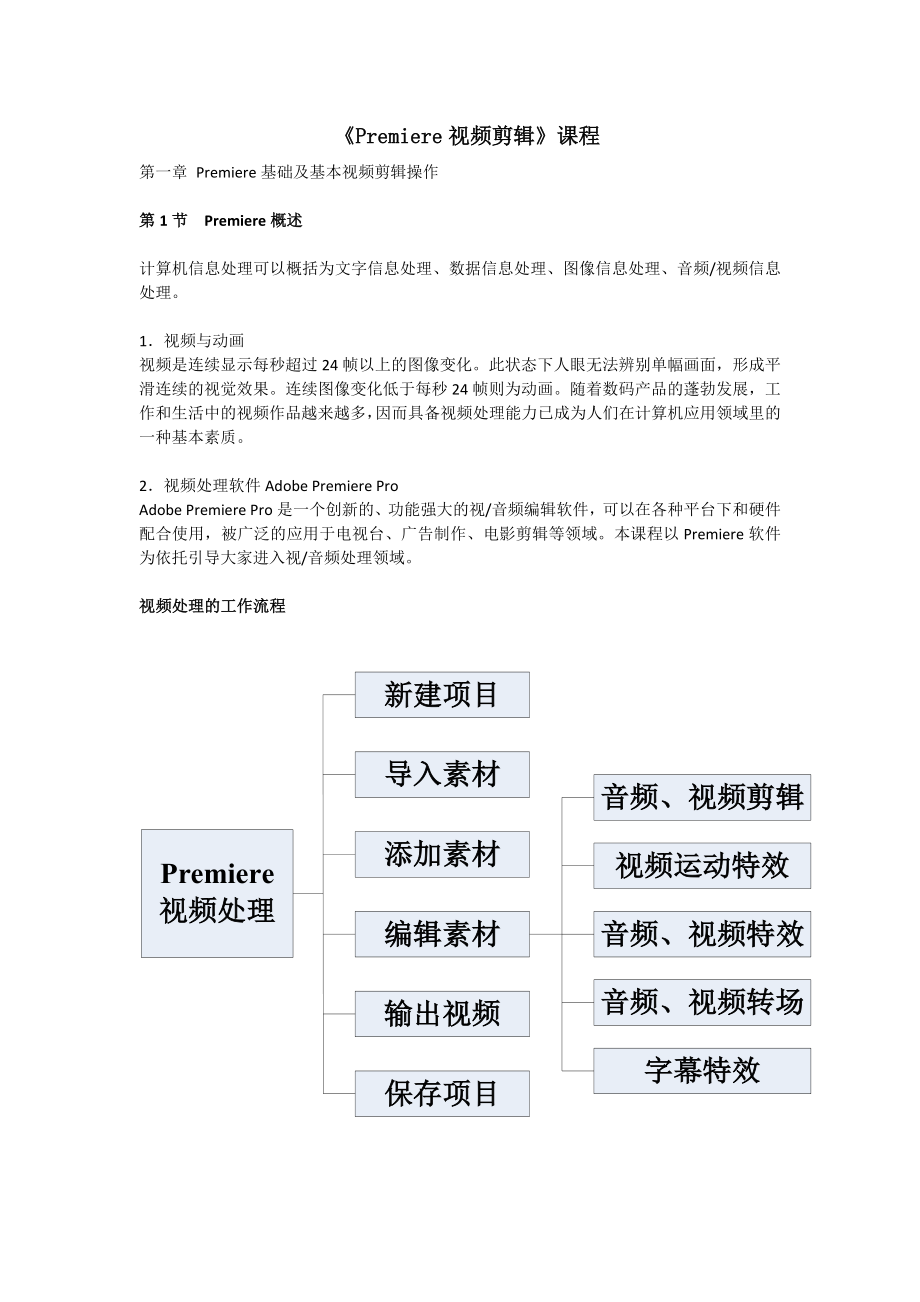 《影视后期制作》培训课程资料.doc