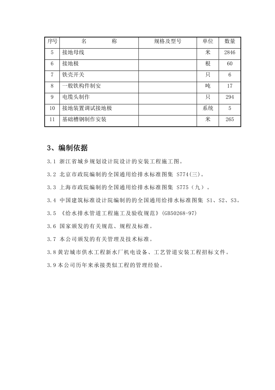 20万吨水厂安装工程施工组织设计.doc