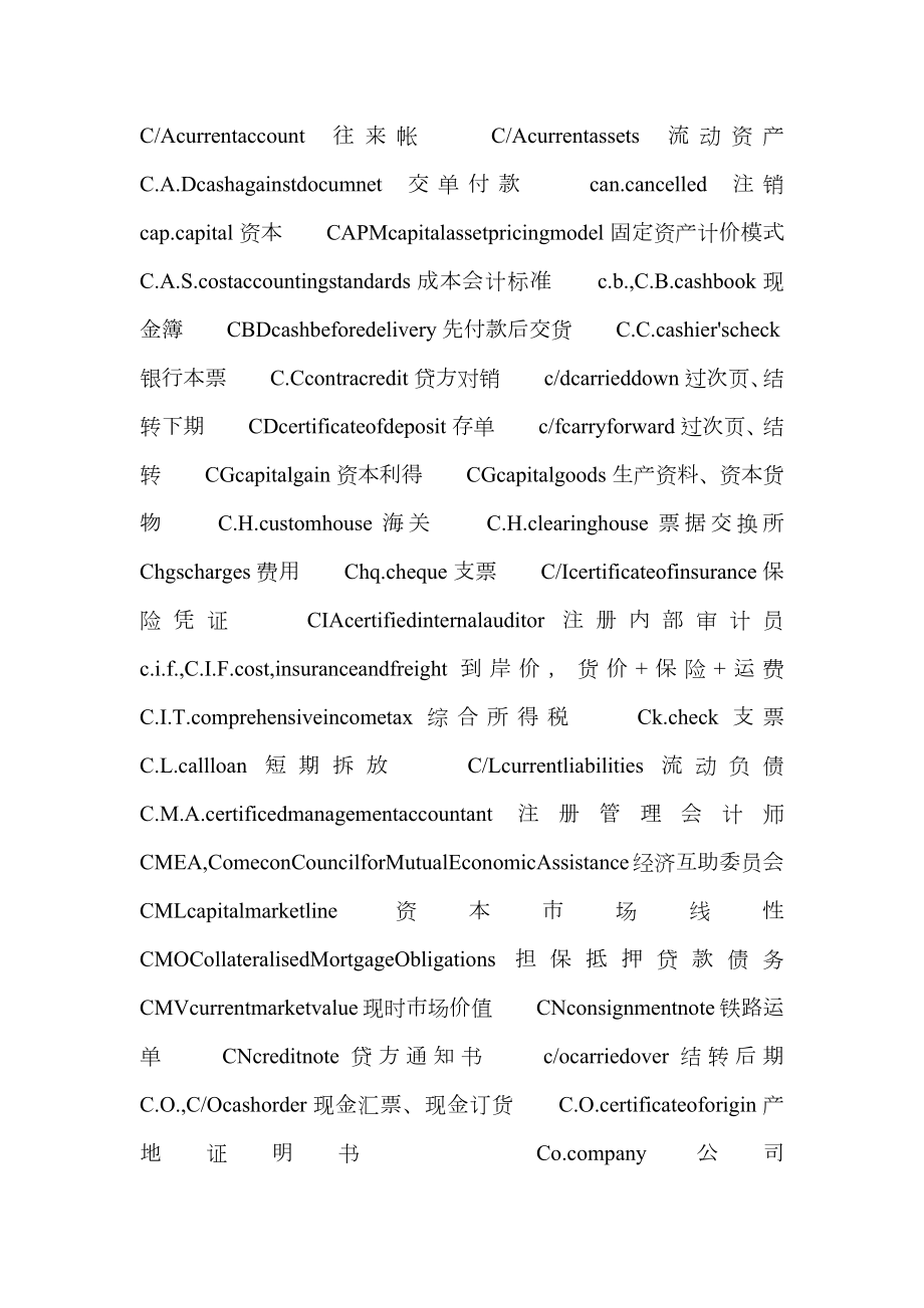 商务英语常用缩略语表.doc