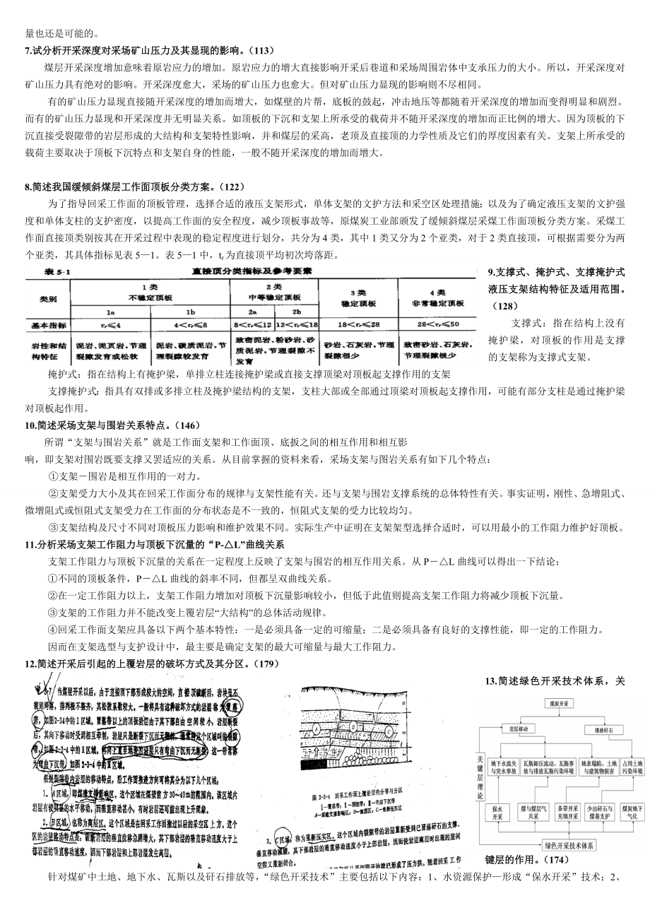 CUMT矿山压力与岩层控制矿山压力与岩层控制复习资料1.doc