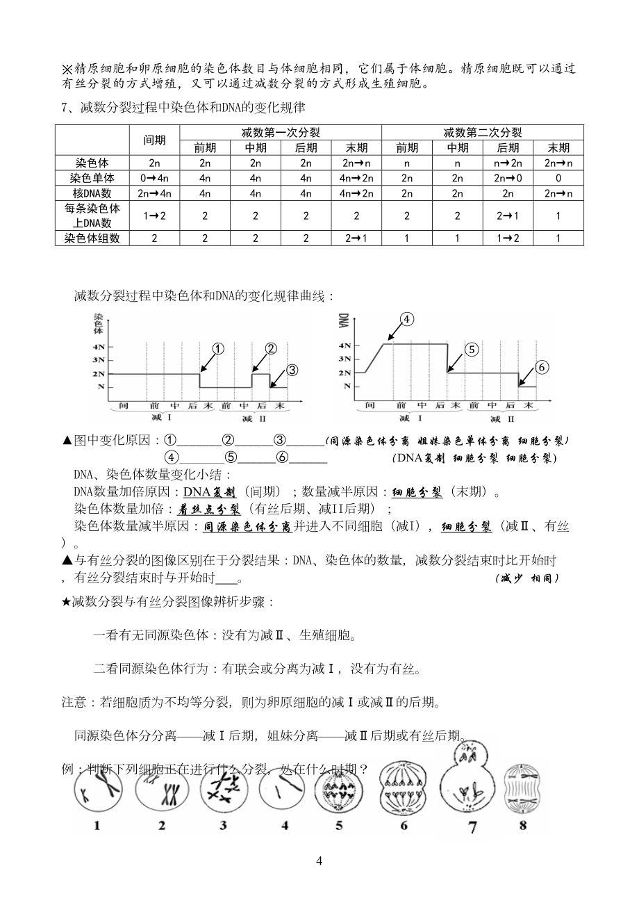 生物必修二知识填空(含答案).doc