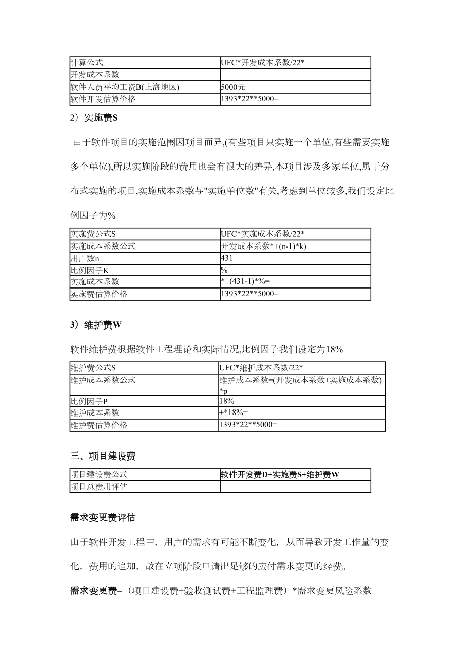 软件工程报价参考案例.doc