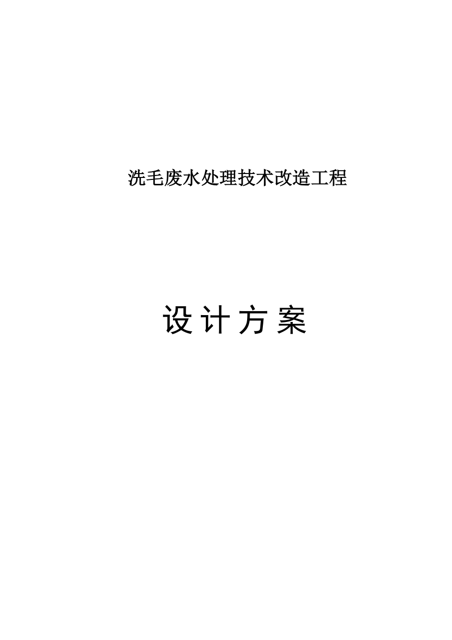 XXXX洗毛厂方案.doc