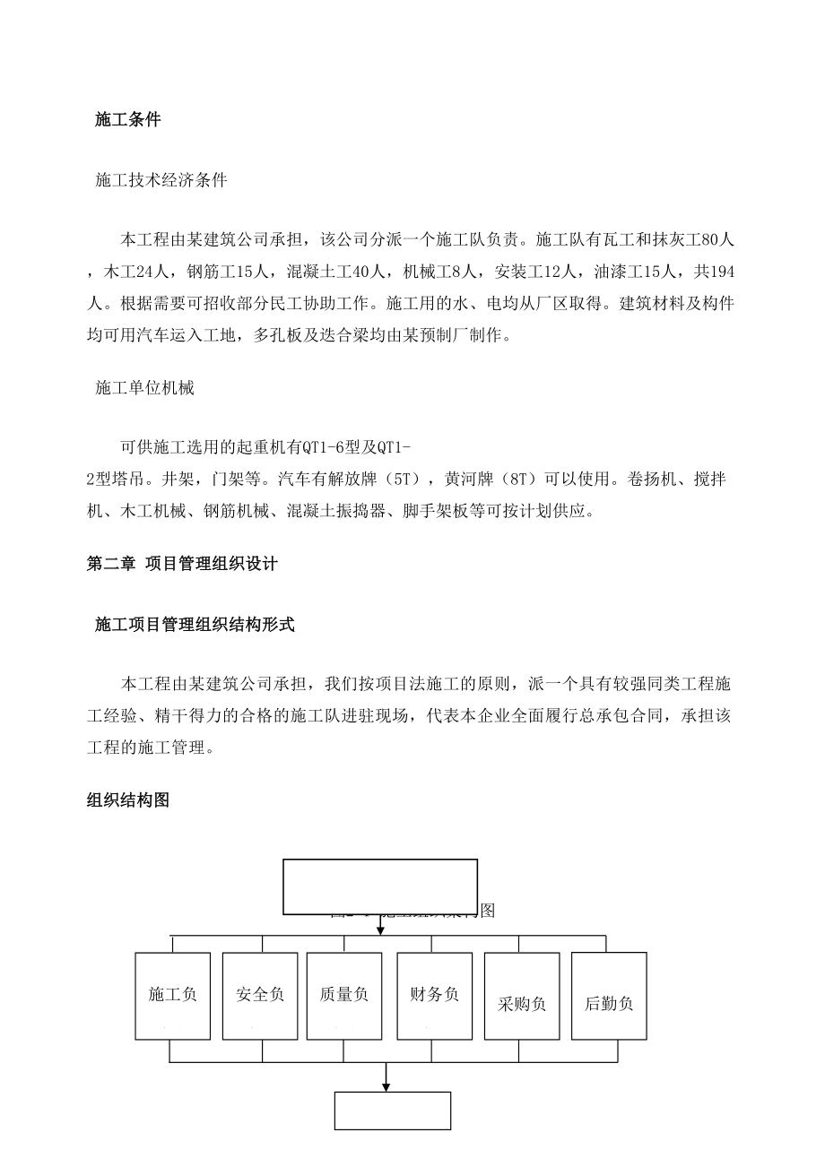 厂综合楼工程施工组织设计.doc