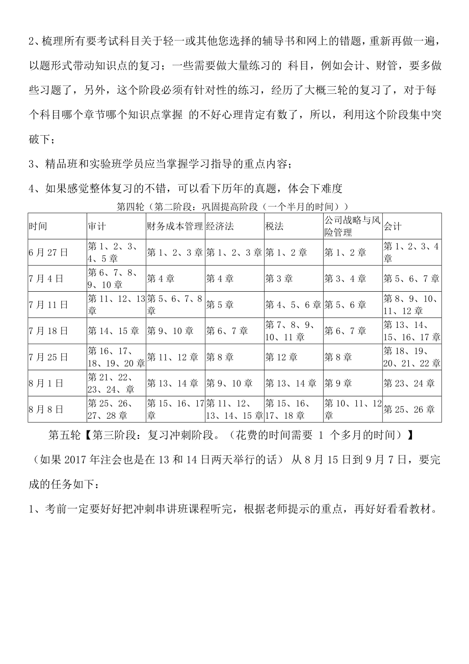 注册会计师学习计划非常详细.doc