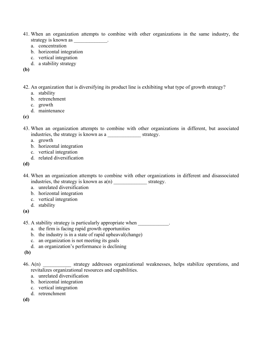 管理学第十版C8习题和答案.doc