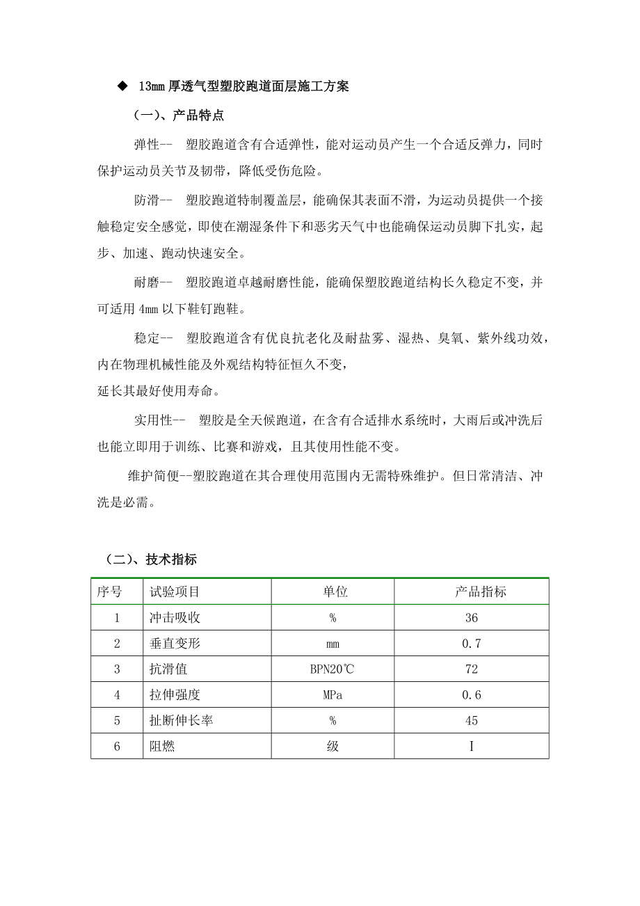 透气型塑胶跑道面层综合项目施工专项方案.doc