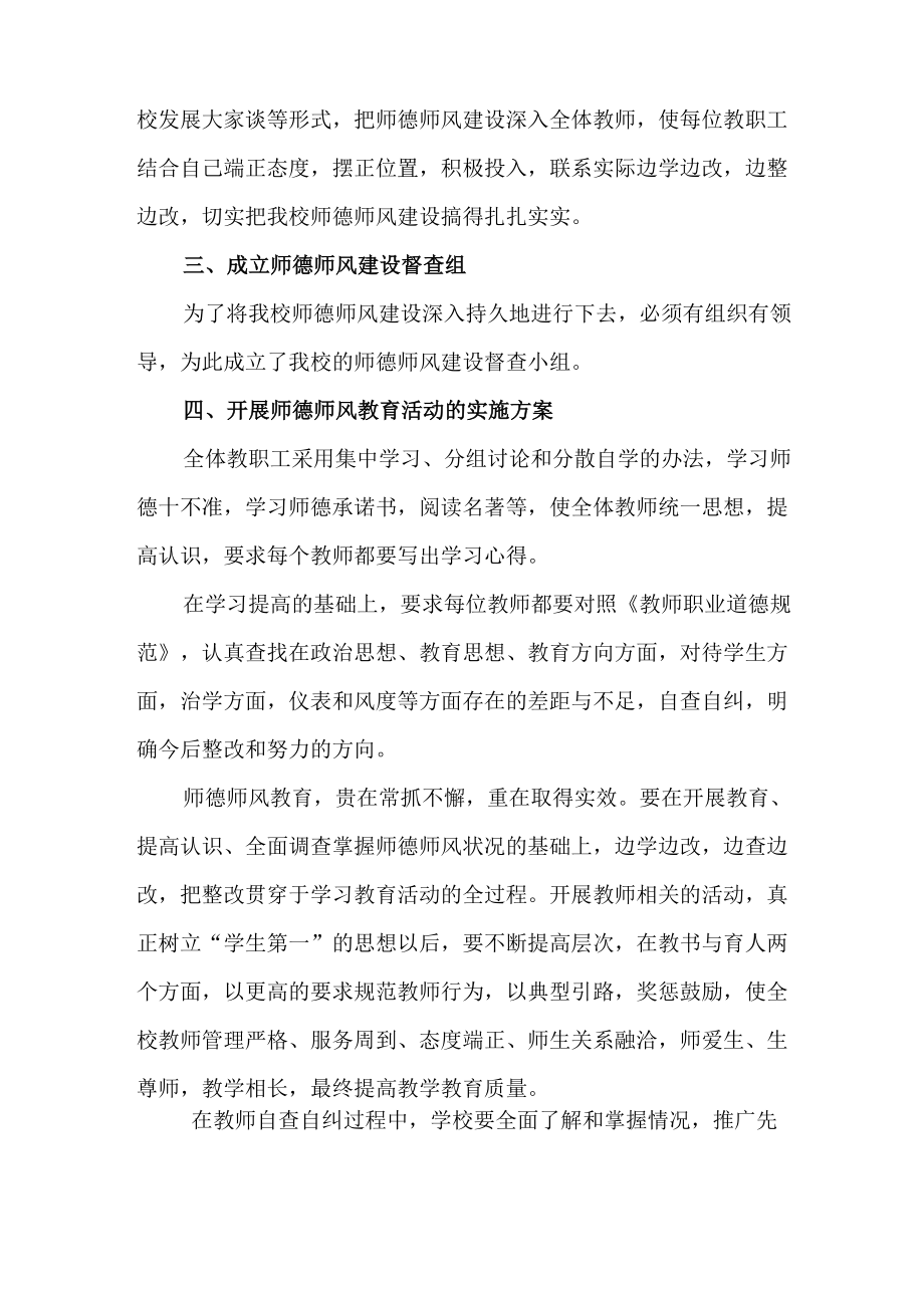 师德师风培训计划及实施方案.doc