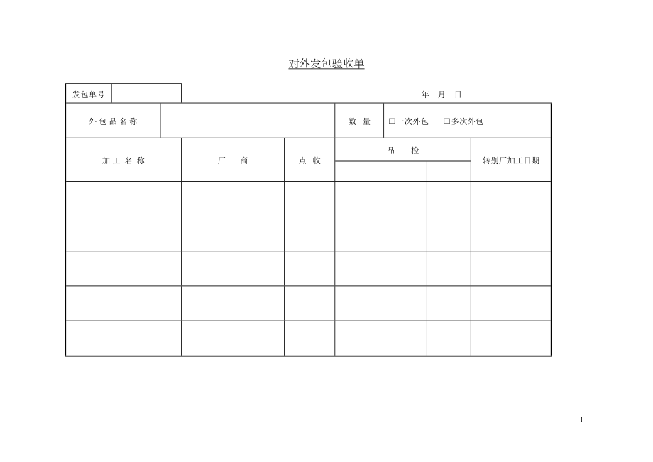 对外发包验收单.doc