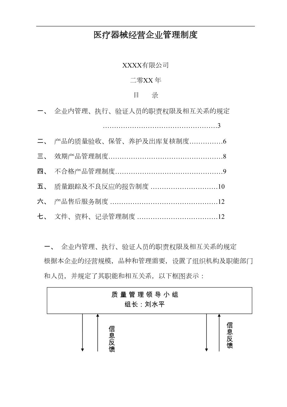 医疗器械经营企业管理制度(1).doc