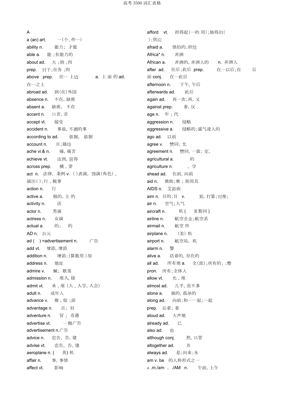 高考3500词汇表格.doc