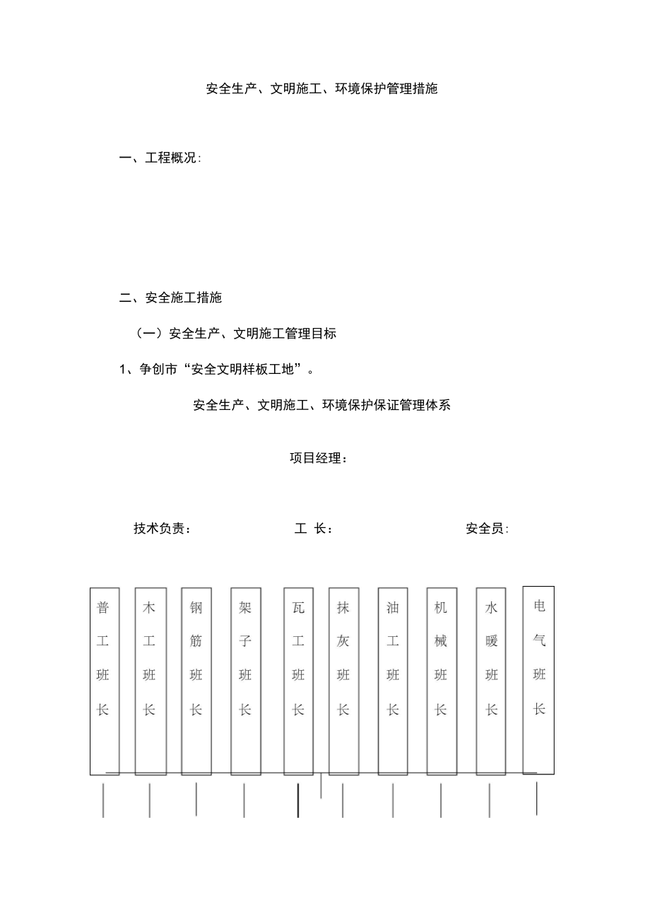 安全生产文明施工环境保护管理措施.doc