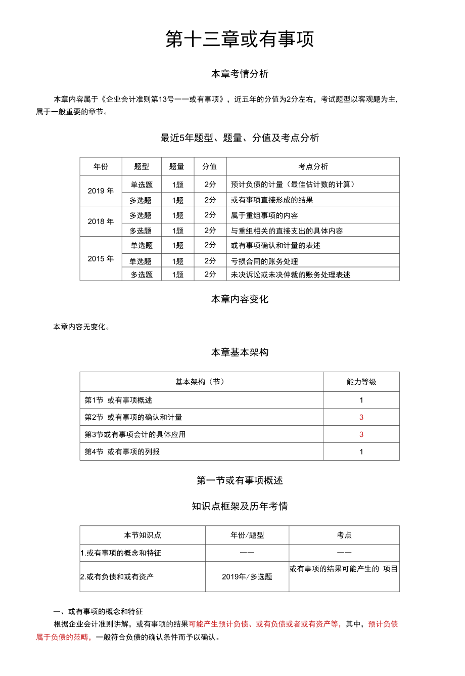 或有事项概述或有事项的确认.doc