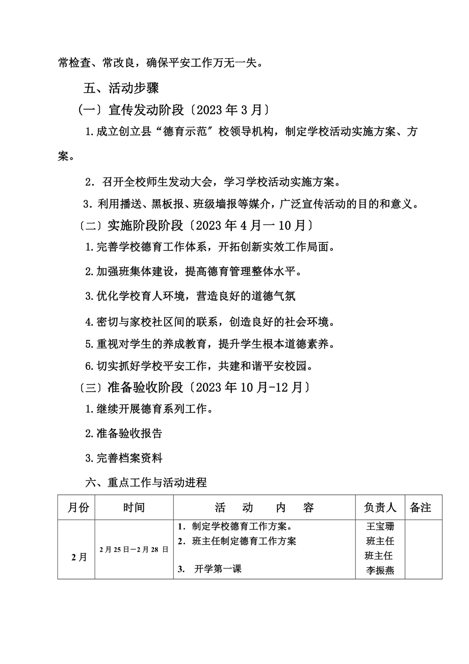 脑泉小学2014年德育示范校实施方案.doc