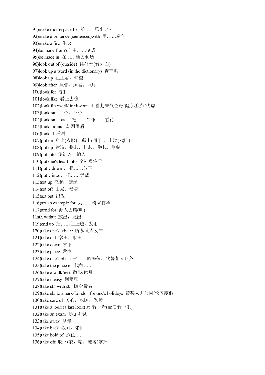 鲁教版初中英语词组大全.doc