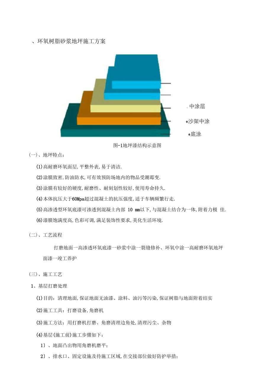 地下车库地坪漆停车场施工方案.doc