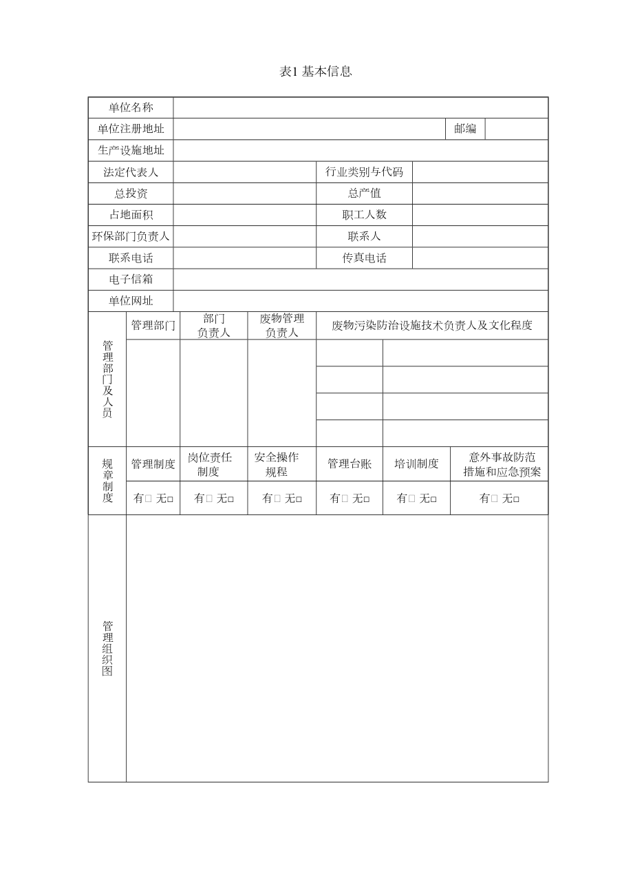 危险废物管理计划表(范本).doc