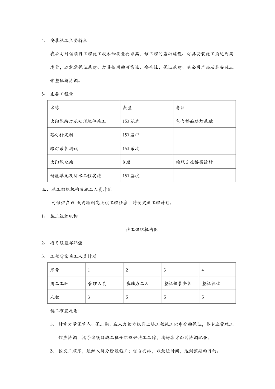 市政公路太阳能路灯施工组织设计.doc