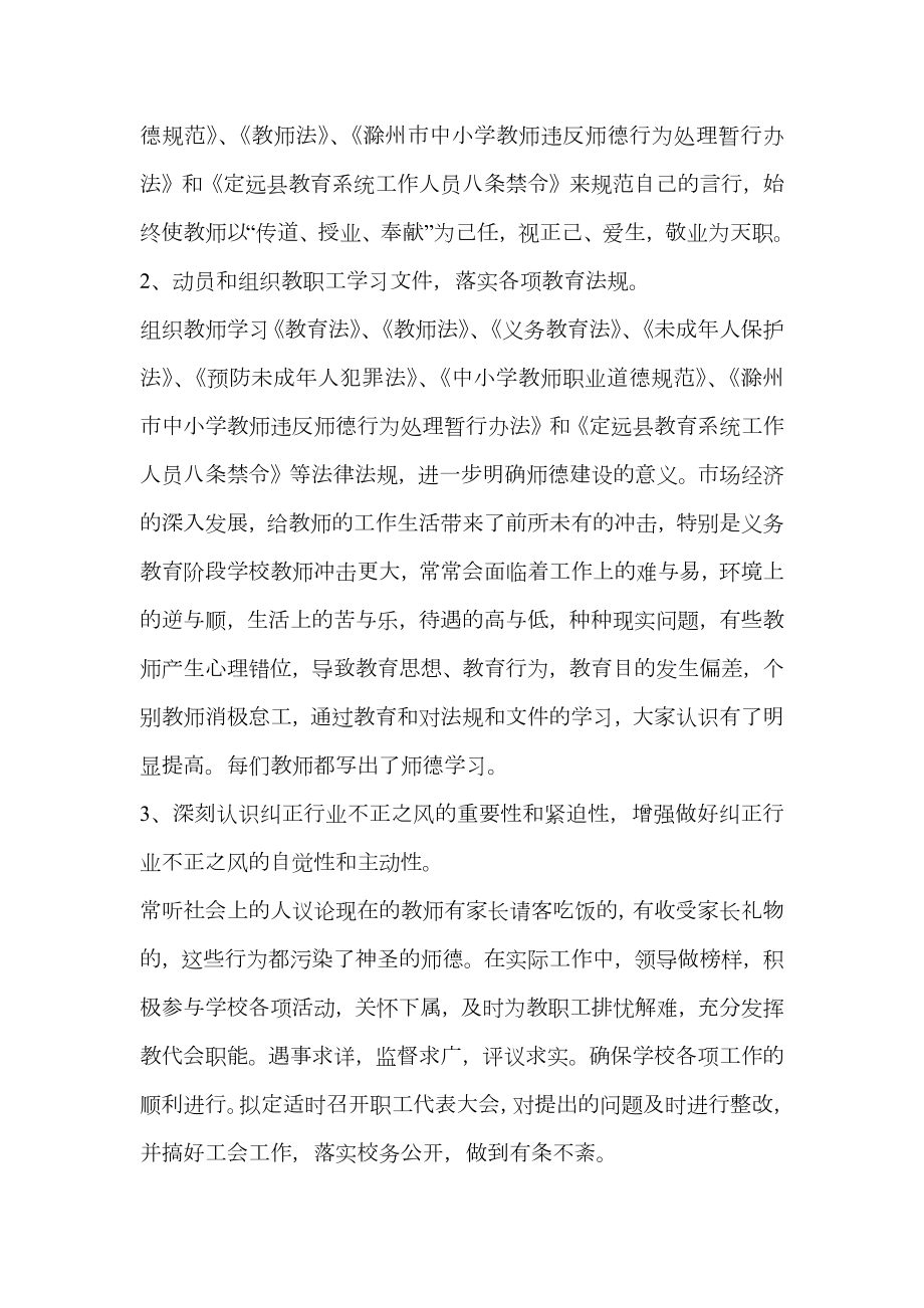 师德师风自纠自查报告.doc